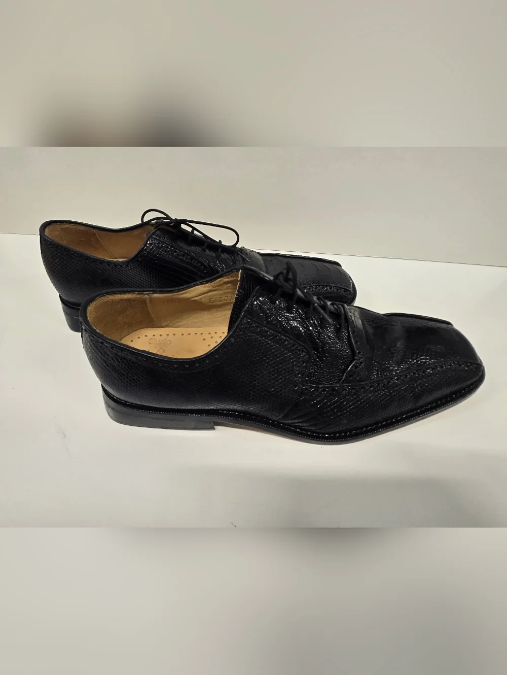 Belvedere Studio Genuine OSTRICH  Oxford Lace Up Shoes‎ SZ 10.5